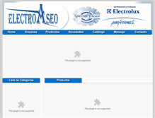 Tablet Screenshot of electroaseo.com